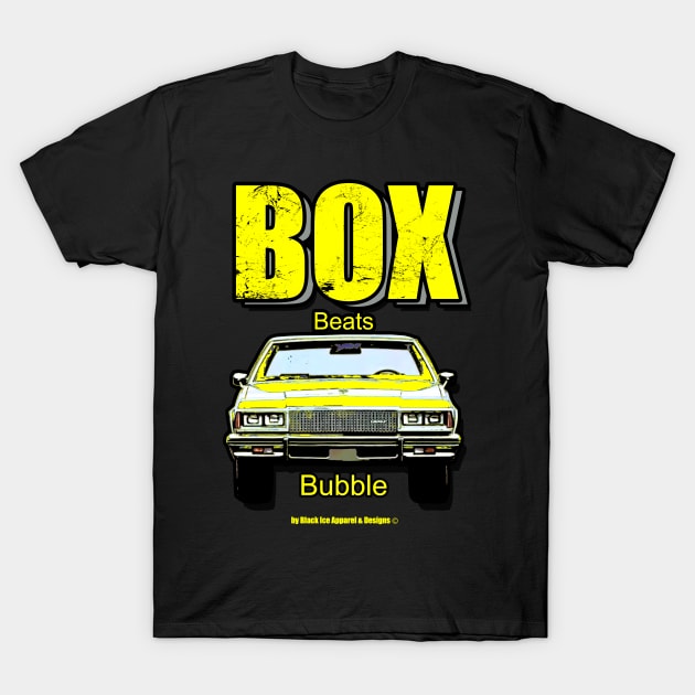 Caprice Box Beats Bubble Yellow T-Shirt by Black Ice Design